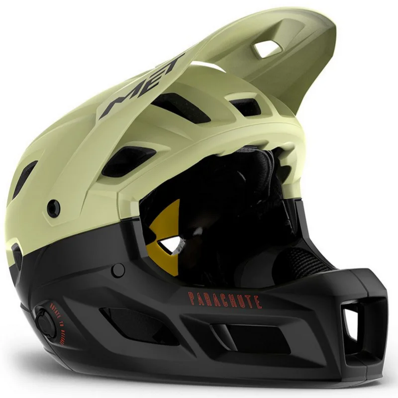 bicycle tire capacity-Casco Met Parachute MCR - Verde nero