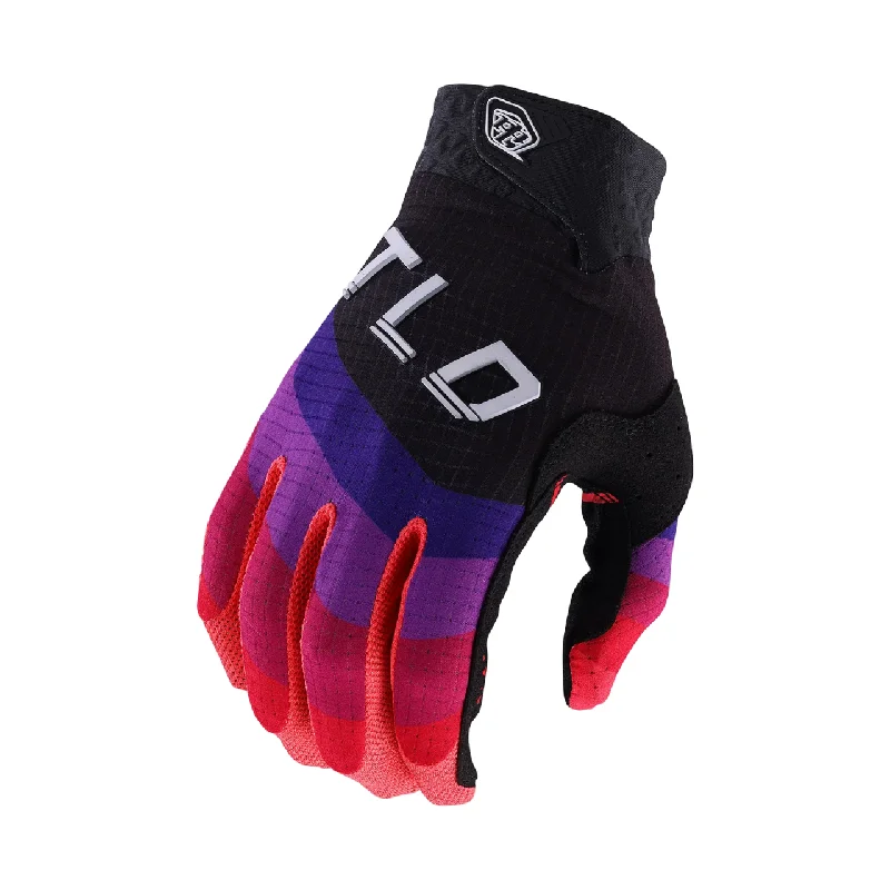 bicycle cleat responsiveness-Troy Lee Designs Air MTB Glove - Youth - Reverb - Black-Glo Red