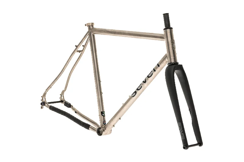 bicycle cleat smoothness-Seven Cycles Evergreen SL Custom Disc Electronic Large Frameset