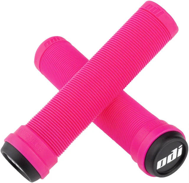 bicycle handlebar robustness-ODI Flangeless Longneck Grips - Pink