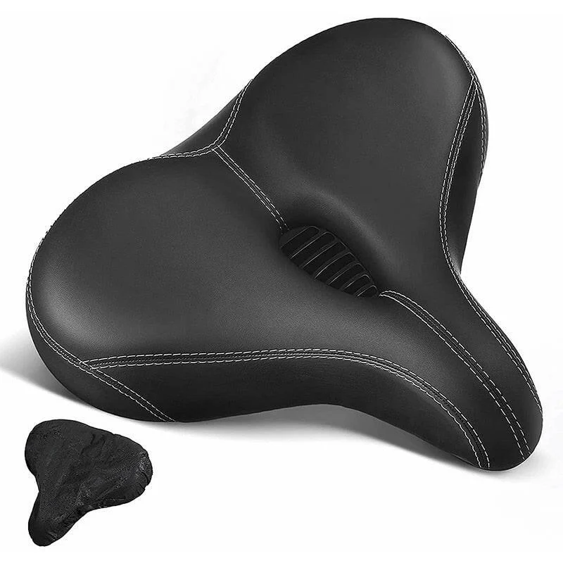 bicycle fitness comfort-Shock Absorbing Hollow Bike Saddle Bicycle Seat Breathable Rainproof Cycling Road Mountain Cyxling Accessory