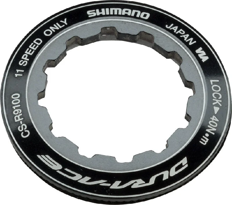 bicycle lever reliability-Shimano Dura-Ace CS-R9100 11-Speed Cassette Lockring