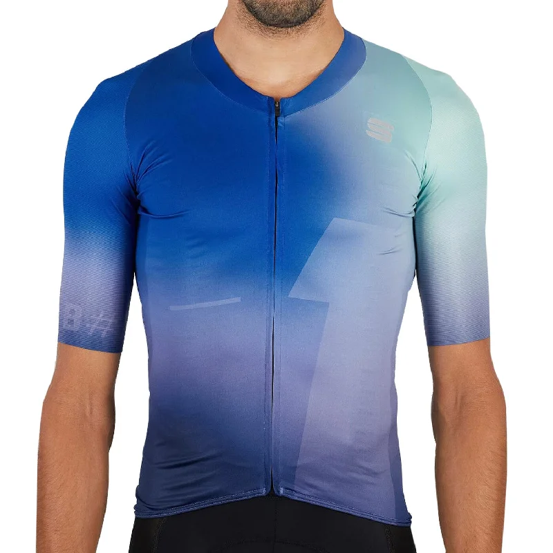 bicycle tire precision-Maglia Sportful Bomber - Azzurro