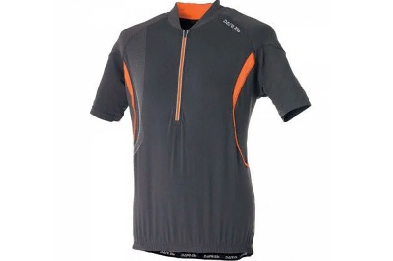 bicycle stand durability-Dare 2b Spinoff Mens Short Sleeve Cycling Jersey  Grey-Orange SMALL 50% OFF