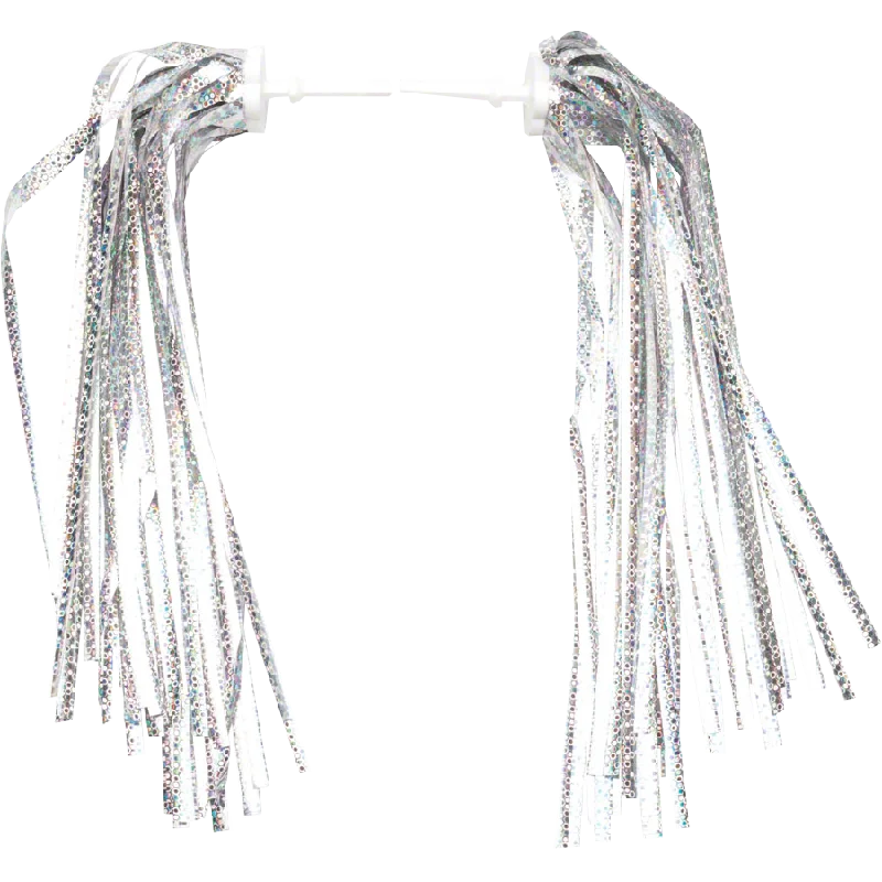 bicycle pad weight-Kid's Bike Streamers Silver-Platinum