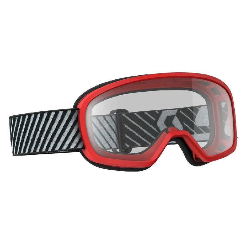 bicycle tire precision-SCOTT 2021 BUZZ MX YOUTH GOGGLES - RED (CLEAR)