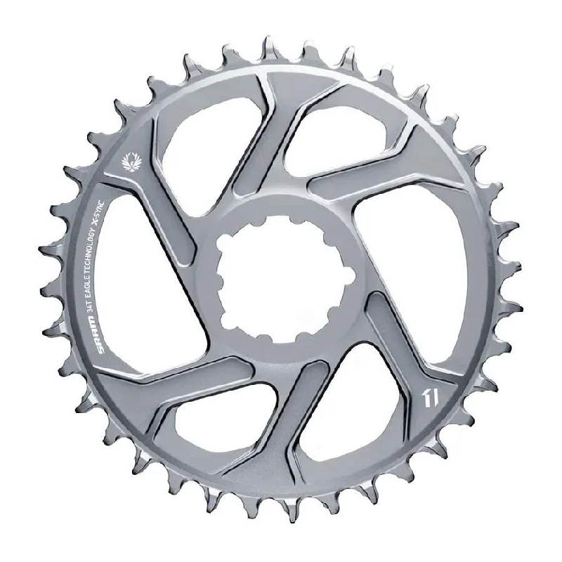 bicycle cleaner versatility-SRAM X-SYNC 2 X01 Eagle Polar Grey Chainring Teeth: 32 Speed: 12 BCD: Direct Mount Single Alloy Offset 6mm Grey