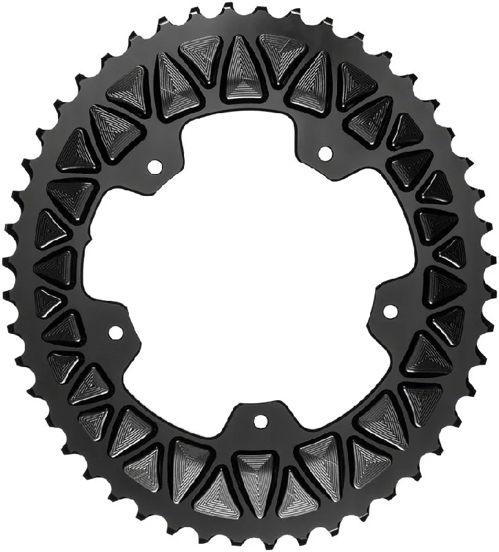 bicycle pad weight-absoluteBLACK Premium Sub-Compact Oval 110 BCD Road Outer Chainring - 48t 110 BCD 5-Bolt BLK