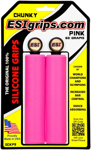 bicycle gear robustness-ESI Chunky Grips - Pink