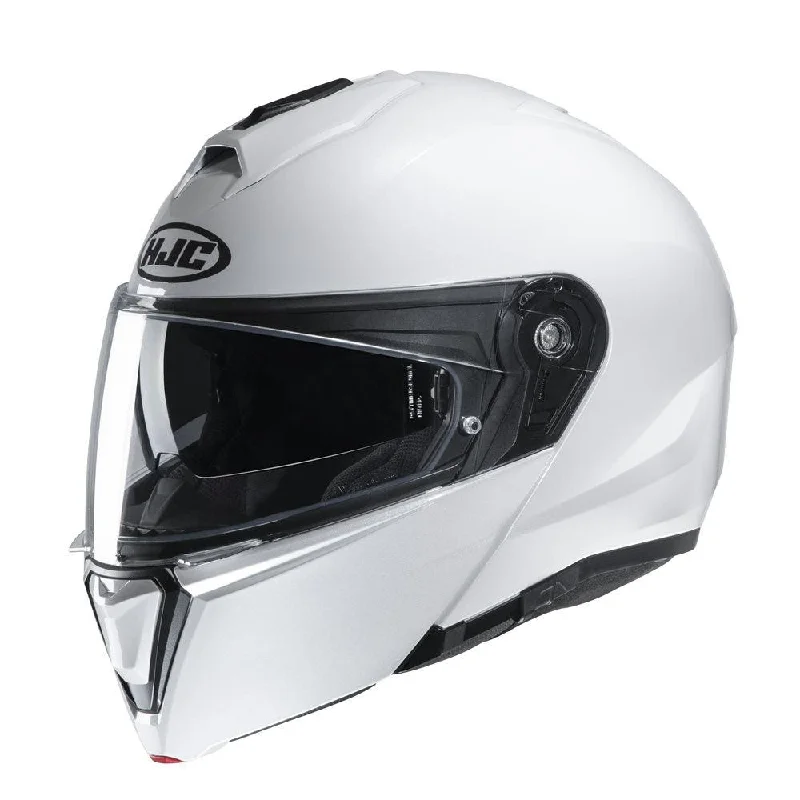 bicycle cleat efficiency-HJC I90 METAL HELMET - PEARL WHITE