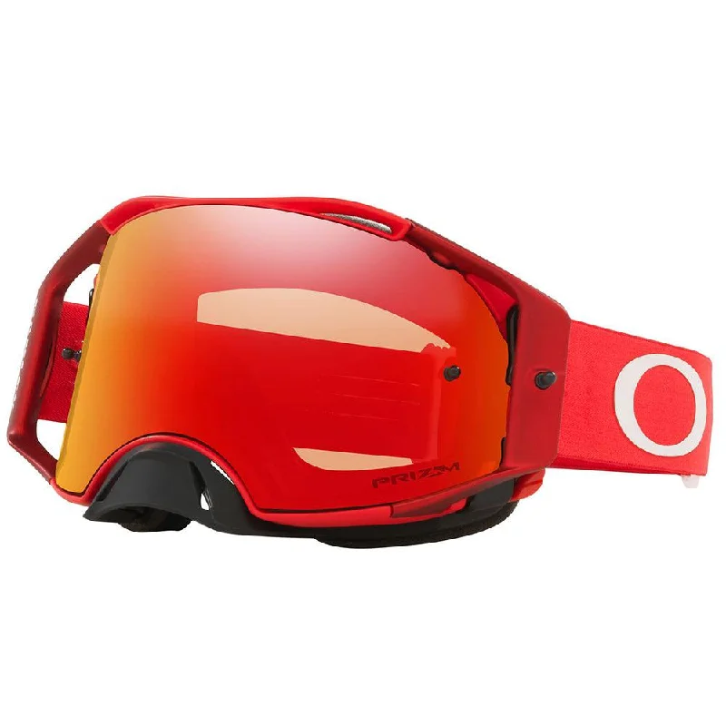 bicycle pump toughness-OAKLEY AIRBRAKE MOTO RED GOGGLES 2021 - PRIZM MX TORCH