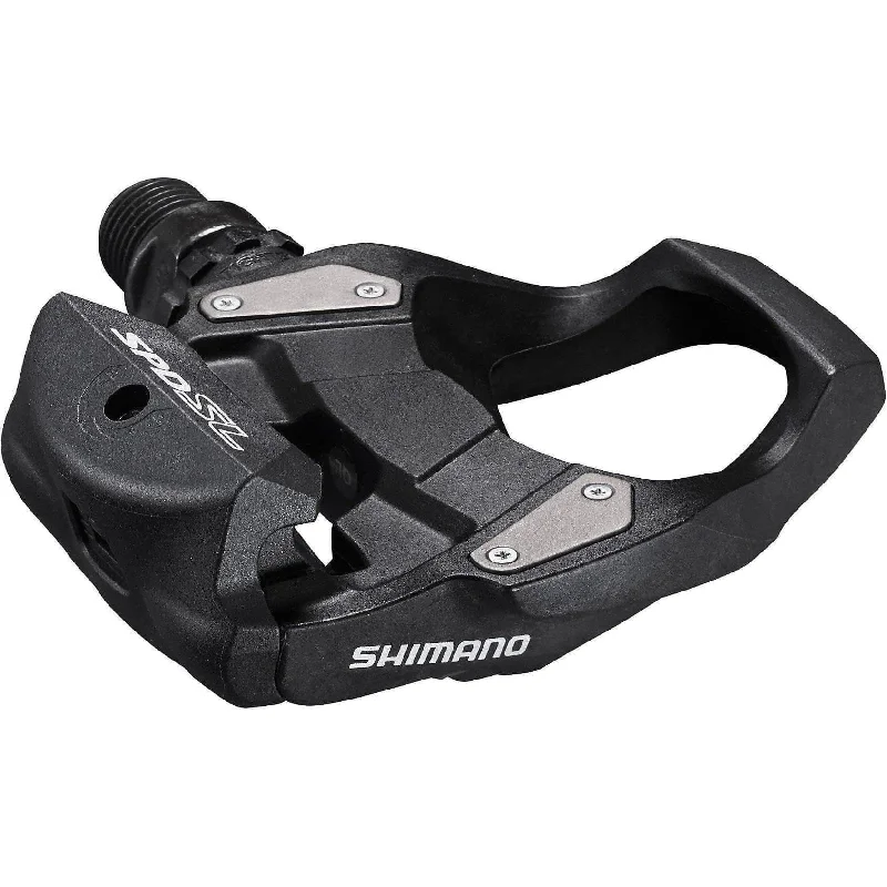 bicycle cleat adaptability-Shimano PD-RS500 SPD-SL Road Bike Pedals - Black