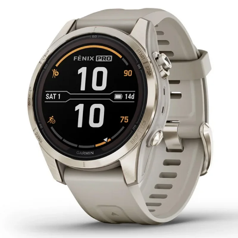 bicycle group comfort-Garmin Fenix 7S Pro Sapphire Solar - Beige