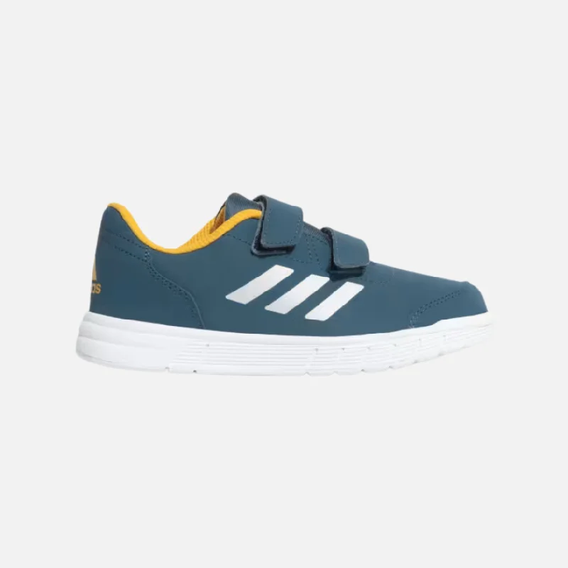 bicycle parking comfort-Adidas Fluidstreet 1.0 Kids Unisex Shoes (4-16Year) -Arctic Night/Silver Metallic/Preloved Yellow