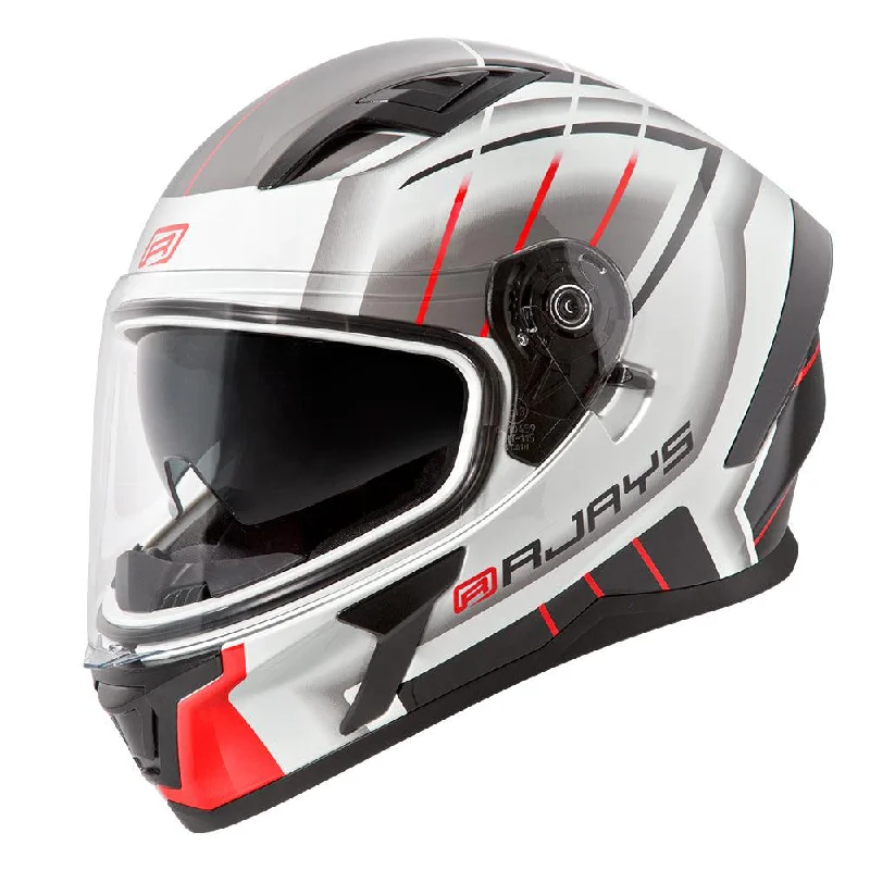 bicycle handlebar responsiveness-RJAYS APEX III SWITCH HELMET - WHITE/GREY/RED