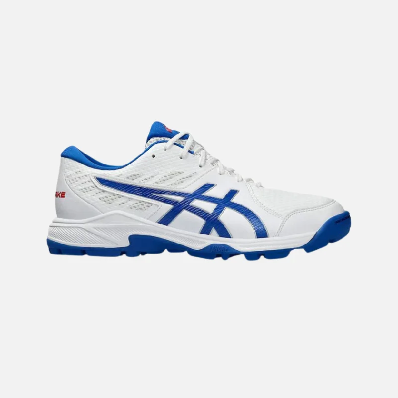 bicycle stationary comfort-Asics Gel-Peake 2 Men's Cricket Shoes -White/Tuna Blue