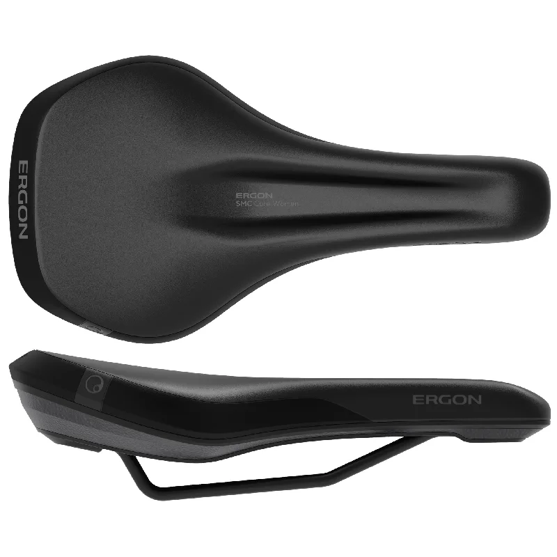 bicycle chain strength-Ergon SMC Core Womens Saddle - SM/MD Black/Gray