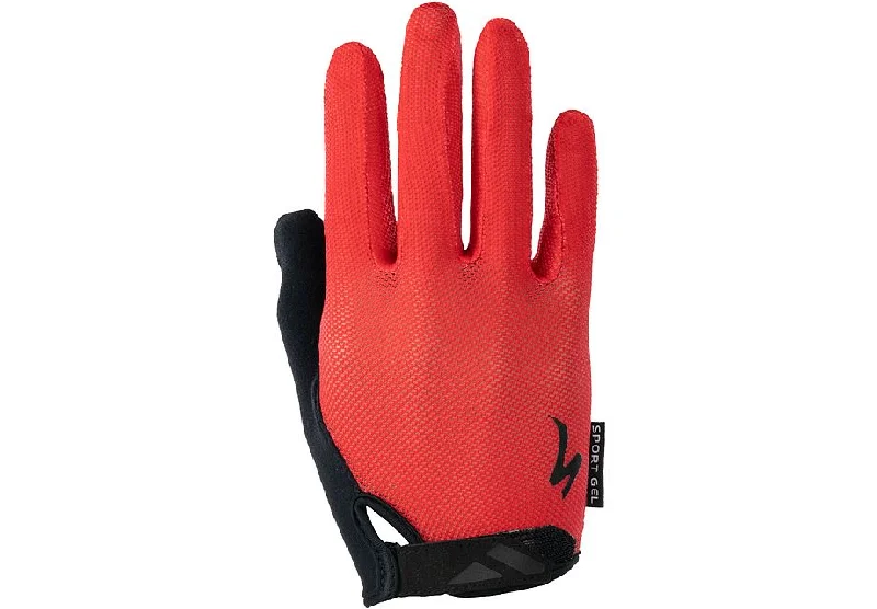 bicycle handlebar aerodynamics-Specialized BG Sport Gel Glove LF Wmn - Red XS