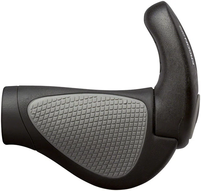 bicycle sidewall versatility-Ergon GP2 Gripshift Grips - Small, Black/Gray