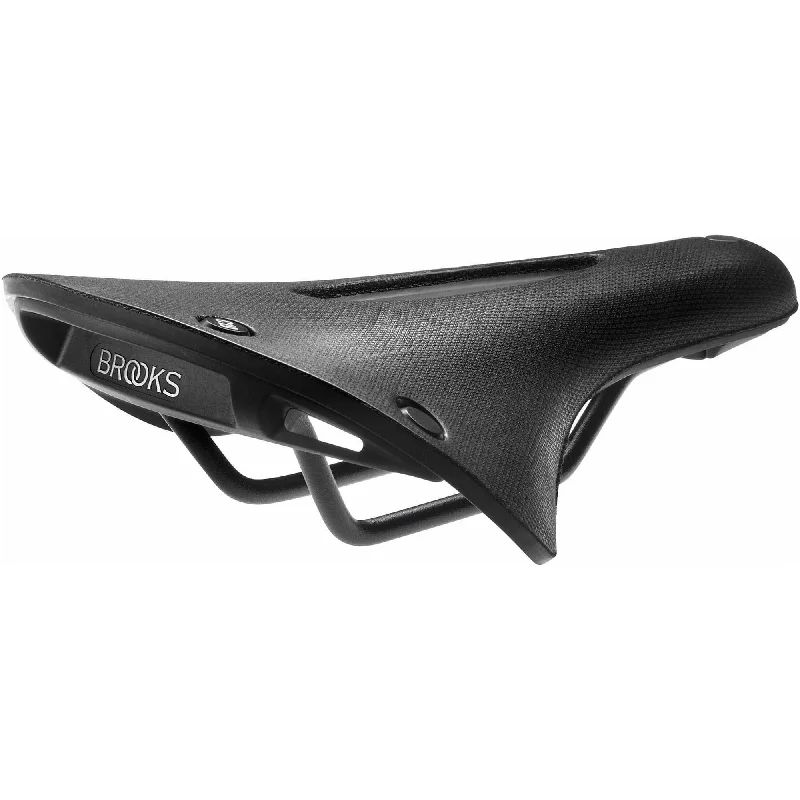 bicycle rotor adaptability-Brooks England Cambium C19 Carved All Weather Saddle - Black