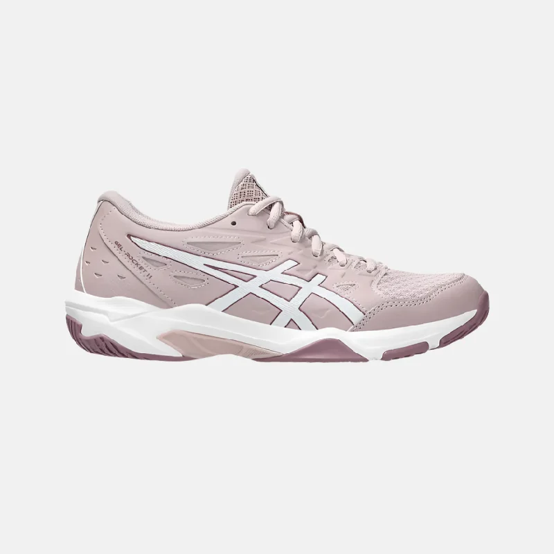 bicycle valve comfort-Asics GEL-ROCKET 11 Women's Badminton Shoes -Watershed Rose/White