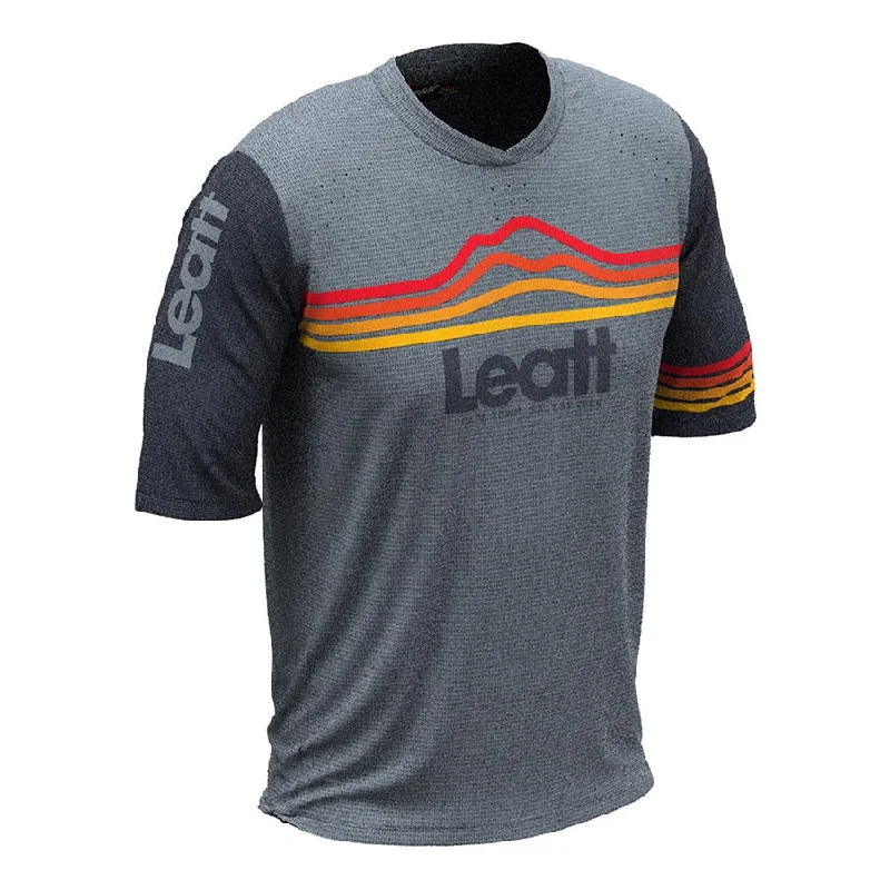 bicycle gear strength-Leatt MTB Enduro 3.0 Men Jersey Titanium XS