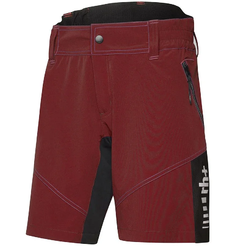 bicycle gear smoothness-Pantaloni corti donna MTB Rh+ - Bordeaux