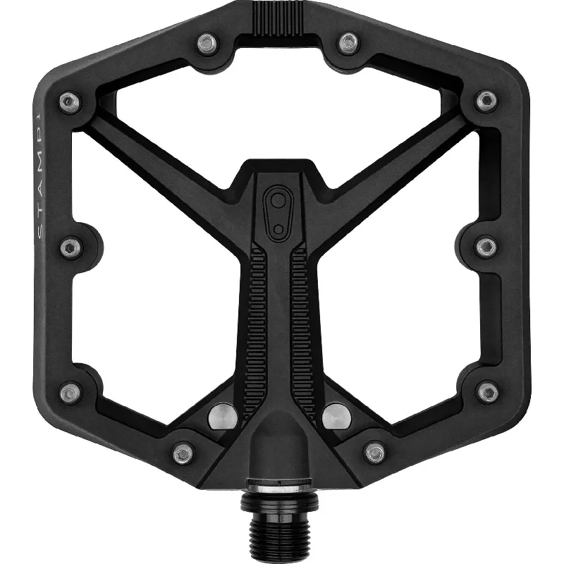 bicycle saddle robustness-CrankBrothers Stamp 1 V2 Large Flat Pedals - Black