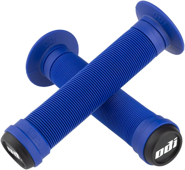 bicycle tool resilience-ODI Longneck ST Grips - Blue, Flange