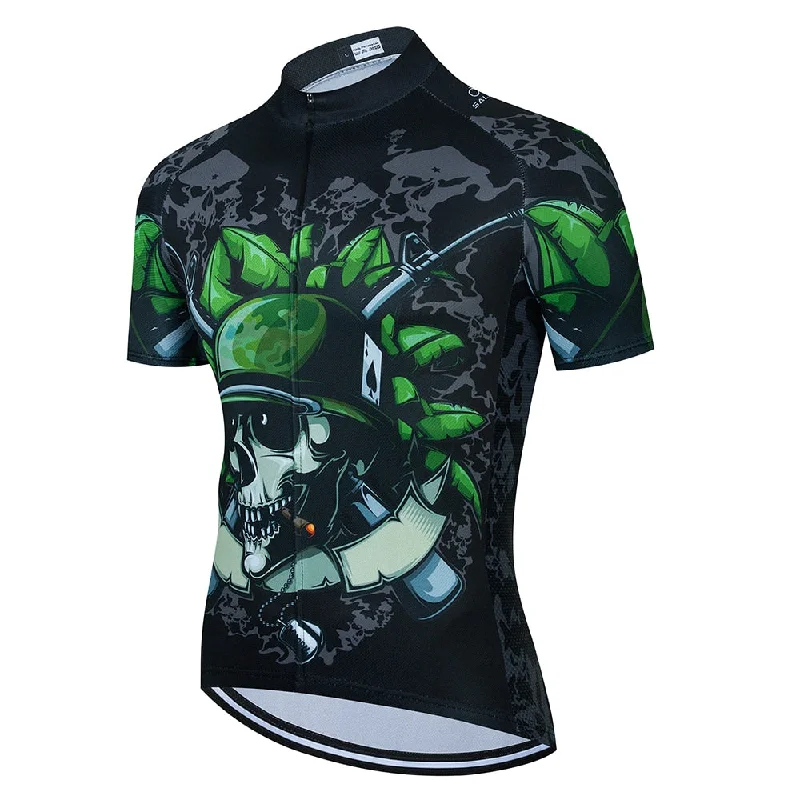 bicycle tool durability-Salexo Army Skull Cycling Jersey