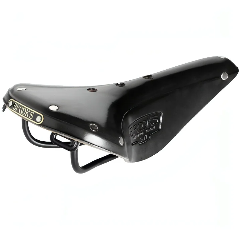 bicycle valve toughness-Brooks England B17 Narrow Leather Saddle - Black