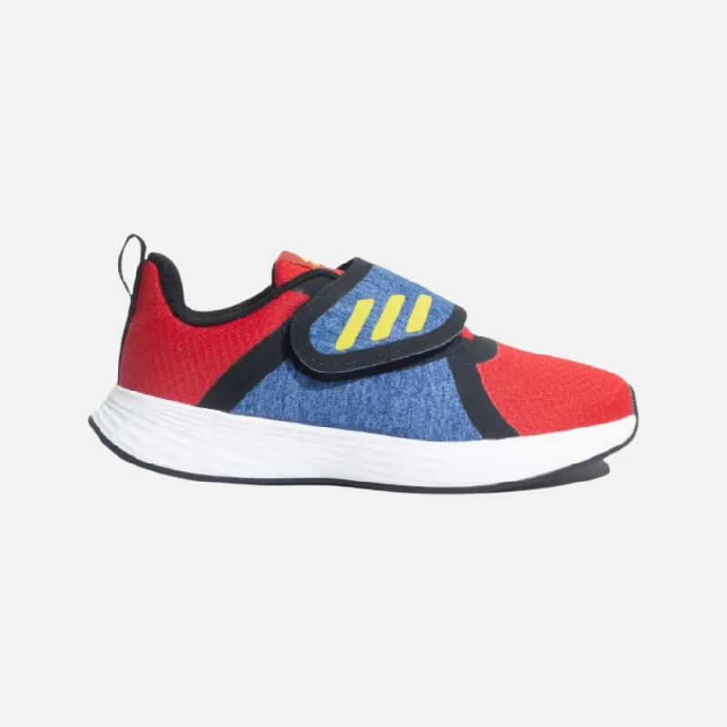 bicycle back comfort-Adidas Credulo 2.0 Kids Unisex Shoes (4-16Year) - Better Scarlet/Impact Yellow/Blue / Black