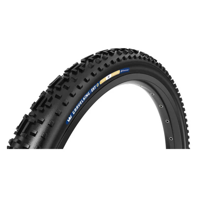 bicycle workout comfort-Panaracer GravelKing EXT Plus Tire - 700 x 45 Tubeless Folding Black