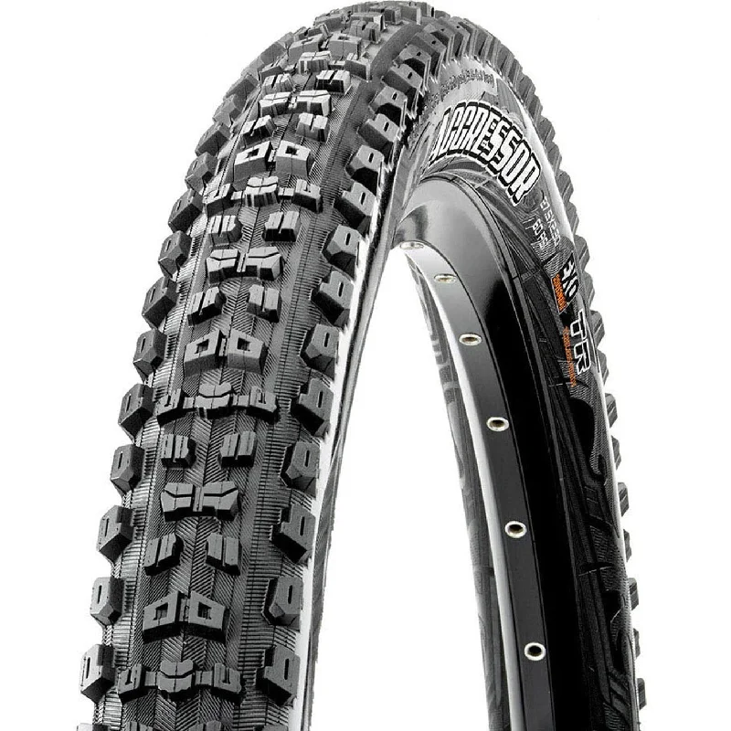 bicycle paint capacity-Copertone Maxxis Aggressor EXO TR 60TPI pieghevole - 27.5 x 2.50WT - Nero