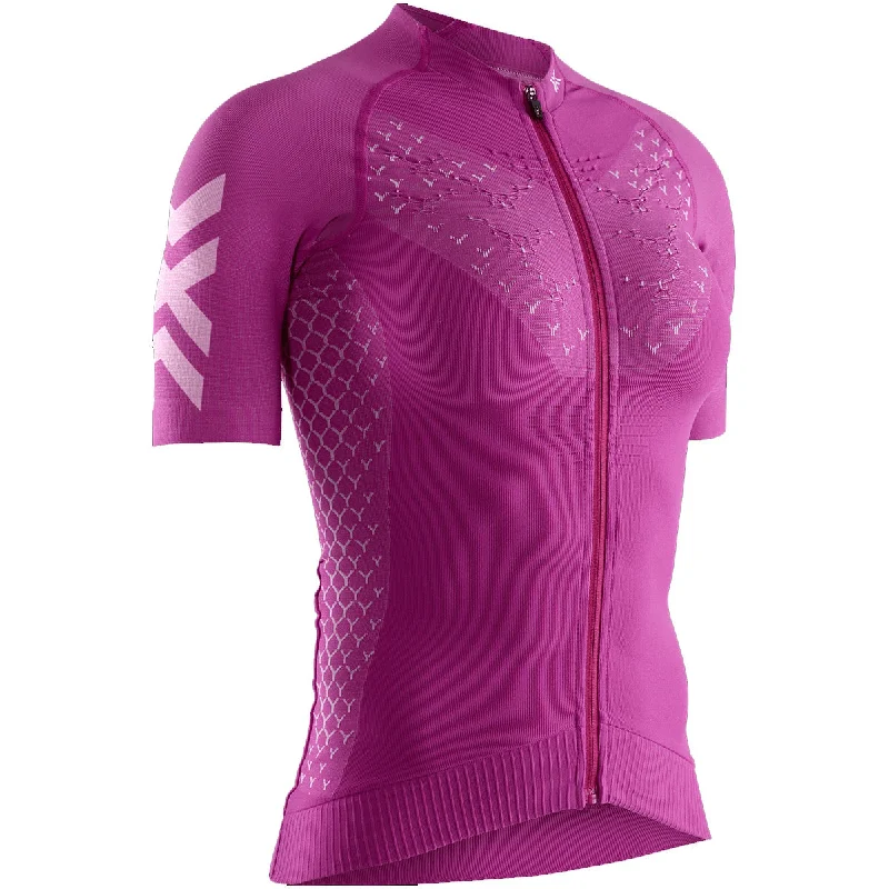 bicycle traffic comfort-Maglia donna X-Bionic Twyce 4.0 Bike Zip - Viola