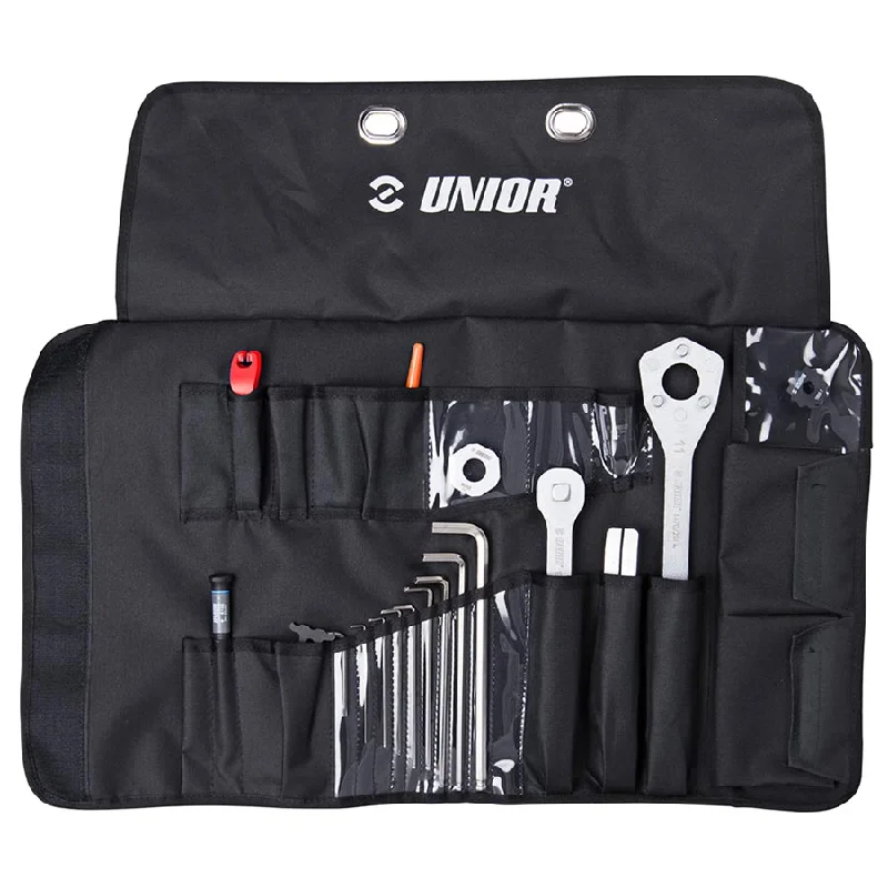 bicycle tire handling-Unior Pro Tool Wrap Tool Kit 19 Set