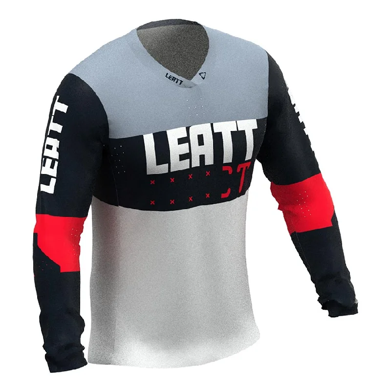 bicycle tire adaptability-Leatt MTB Gravity 4.0 Men Jersey Titanium S