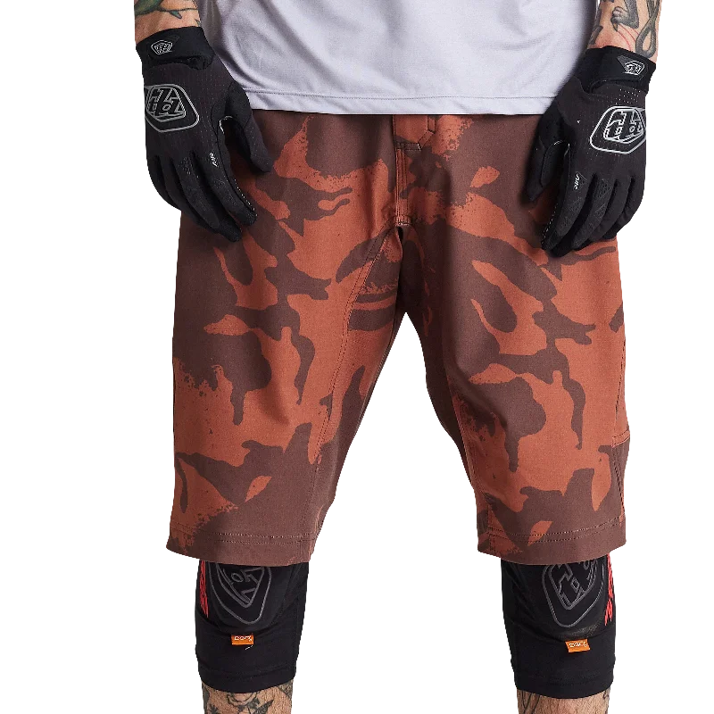 bicycle tire comfort-Troy Lee Designs Skyline MTB Short - Shell - Shadow Camo - Brick