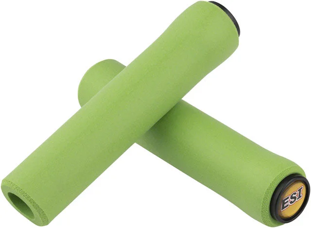 bicycle rotor smoothness-ESI Racer's Edge Grips - Green