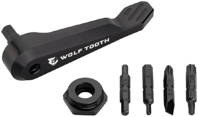 bicycle shoe responsiveness-Wolf Tooth Axe Handle Multi-Tool - Black