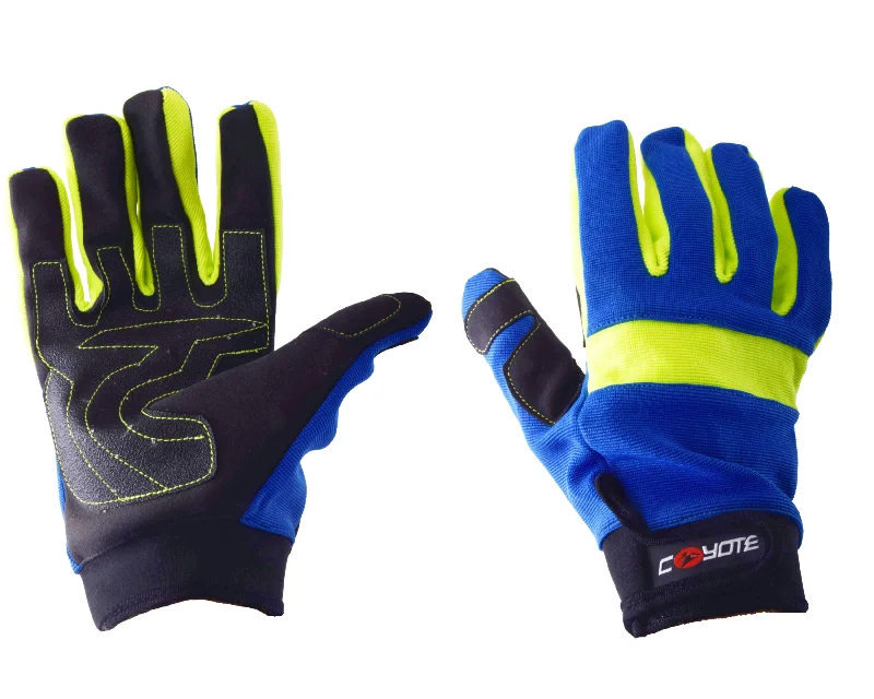 bicycle stand resilience-MTB Winter Gloves Adults Hi Viz Blue Cycling Sports Weatherproof Gloves 4 Sizes