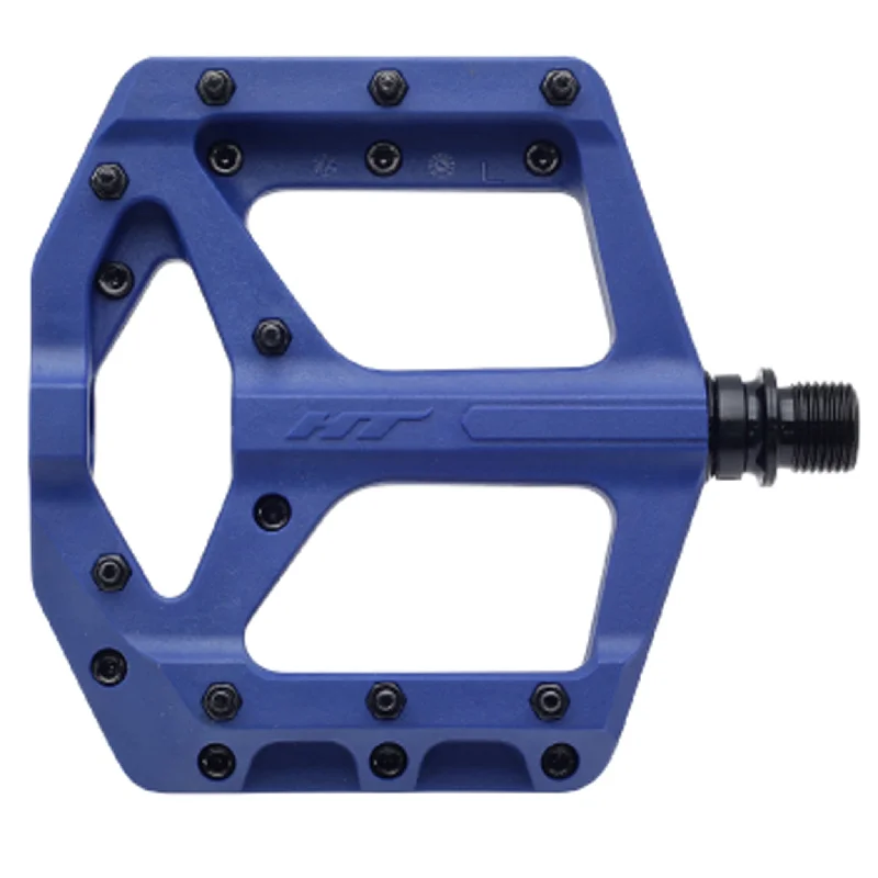 bicycle brake smoothness-HT Pedals PA32A Platform Pedal CrMo Royal Blue