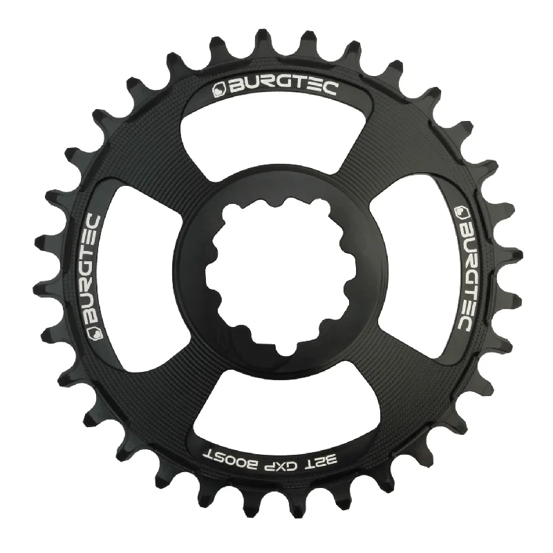 bicycle tool efficiency-Burgtec GXP Boost 3mm Offset Thick Thin chainring 28T - Black