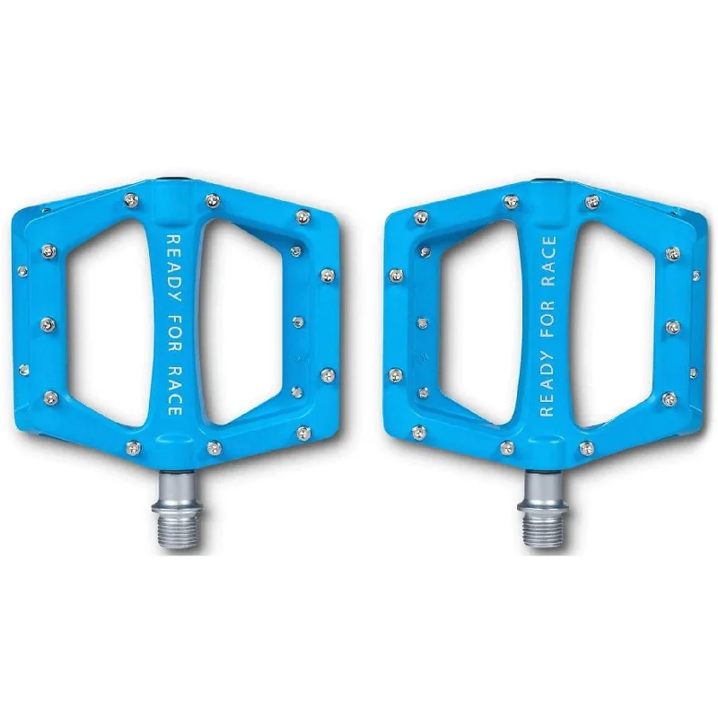 bicycle seatpost reliability-Cube RFR Flat CMPT Pedals - Blue