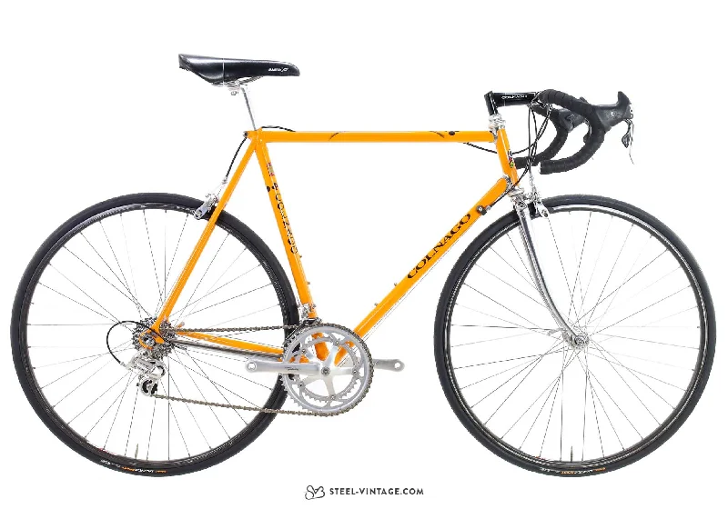 bicycle frame toughness-Colnago Super Orange from early 1990s