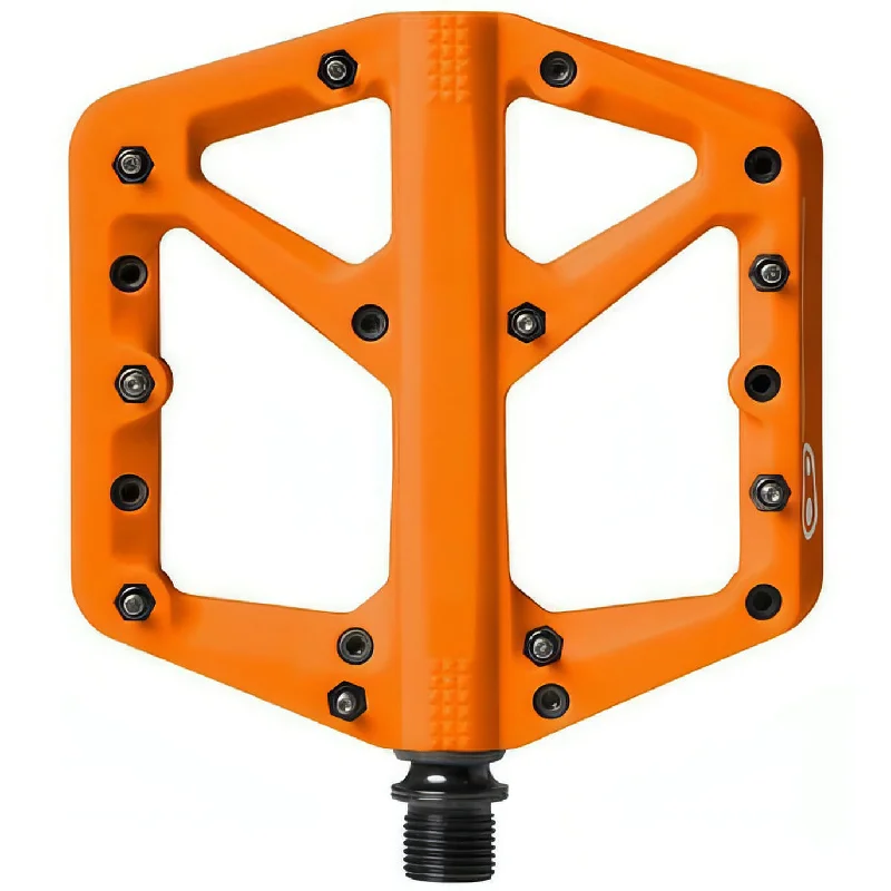 bicycle repair comfort-CrankBrothers Stamp 1 Small Flat Pedals - Orange