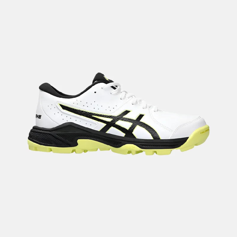 bicycle rust precision-Asics GEL-PEAKE 2 GS Kids Cricket Shoes -White/Glow Yellow