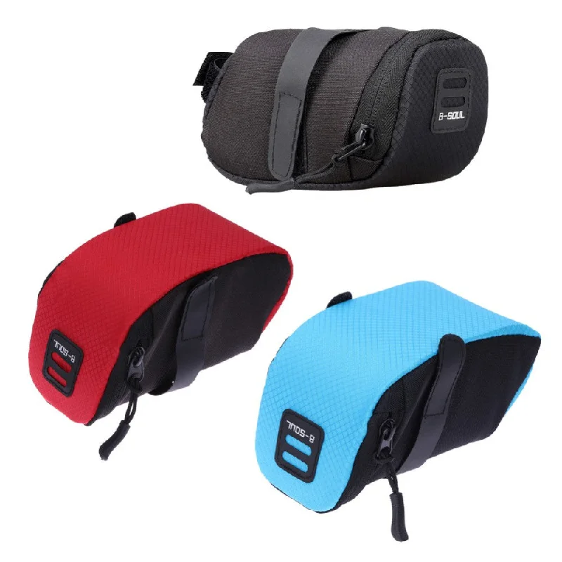 bicycle tool toughness-Mini Bike Bicycle Waterproof Storage Saddle Bag  Cycling MTB Seat Tail Rear Pouch 600D Nylon Bicycle Bags