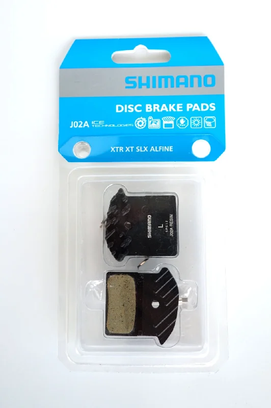 bicycle cleaner comfort-Shimano Disc Brake Pads with Fins J02A (Resin)