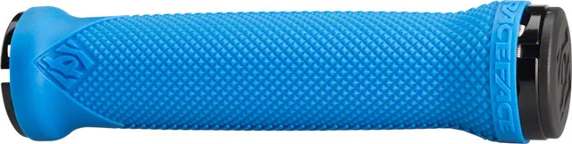 bicycle exercise comfort-RaceFace Lovehandle Grips - Blue, Lock-On